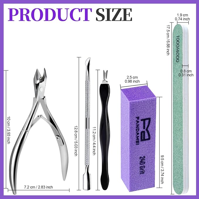 FANDAMEI Nail Buffer and Shine Kit, Nail Care Kit, Nail Buffer Kit, Nail Buffers - Image 8