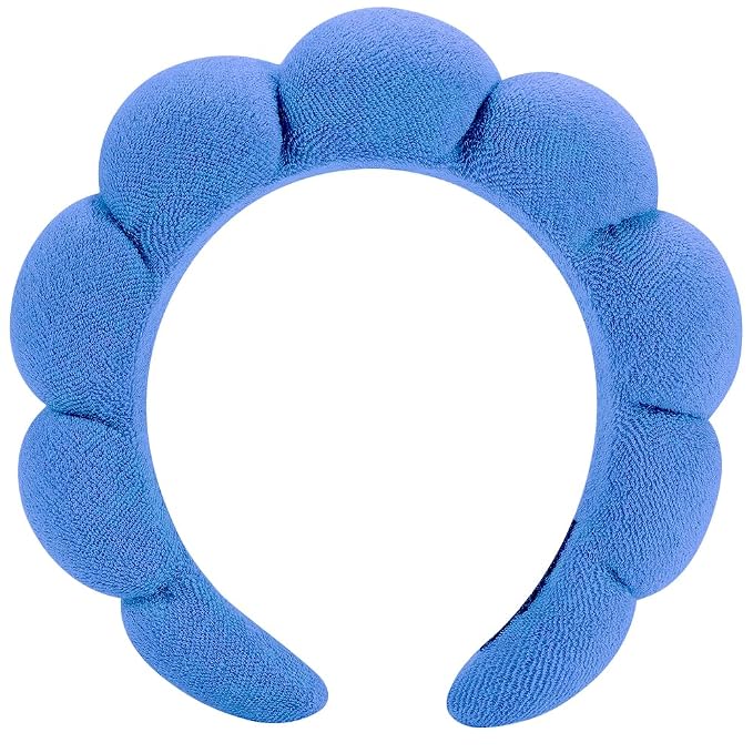 Spa Terry Cloth Headbands for Facial Skincare, Makeup Application, Face Washing by HITMODASPAHEADBAND