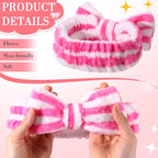 WILLBOND 24 Pieces Spa Headband Bulk Skincare Headbands Face Wash Makeup - Image 3