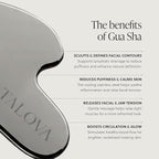 304-Grade Stainless Steel Gua Sha Facial Tool, Easing Facial Tension, Massage - Image 2