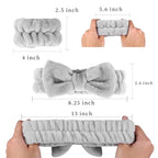 SLNZAPTY 12 PCS Face Wash Headband Wristband Set - Image 2