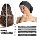 Satin Bonnet for Sleeping Night Cap, Adjustable Satin Lined Silk Bonnets Sleep - Image 5
