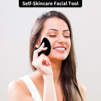 Gua Sha Facial Tools, Natural Obsidian Guasha Tool - Image 7