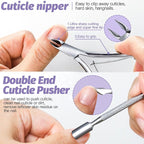 FANDAMEI Nail Files and Buffers, Nail Cuticle Remover Kit - Image 4