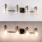 SOLFART Vintage 4 Light Bathroom Vanity Light Bathroom Light Fixtures Over - Image 4