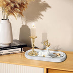 MAONAME Oval Long Narrow Wood Tray, Rustic Decorative Tray - Image 7