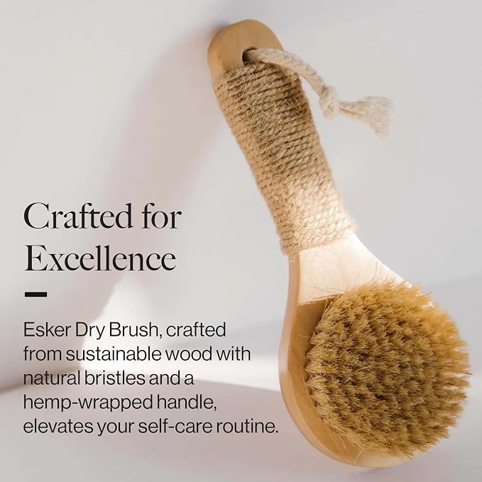Esker Dry Brush: Skin Exfoliating Full Body Brush - Image 2