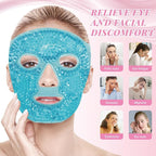 ZNÖCUETÖD Ice Face Facial Jade Roller and Ice Face Mask Cold Cooling Gel Mask - Image 3