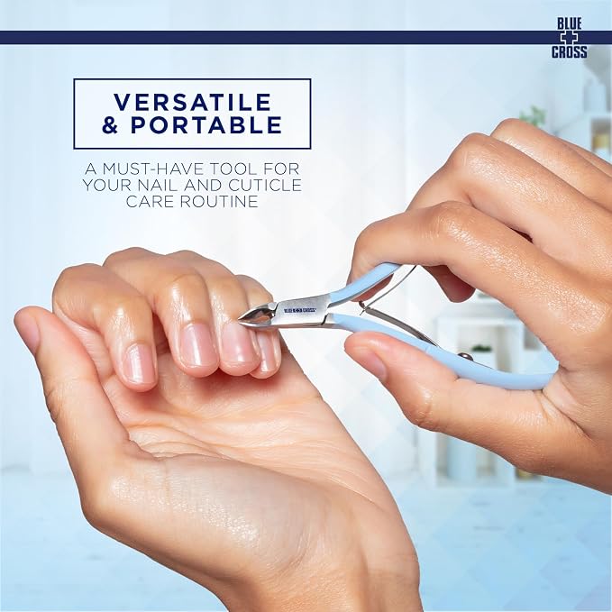 Blue Cross Cuticle Remover Nippers, Professional Nail Care Cutter & Trimmer - Image 4