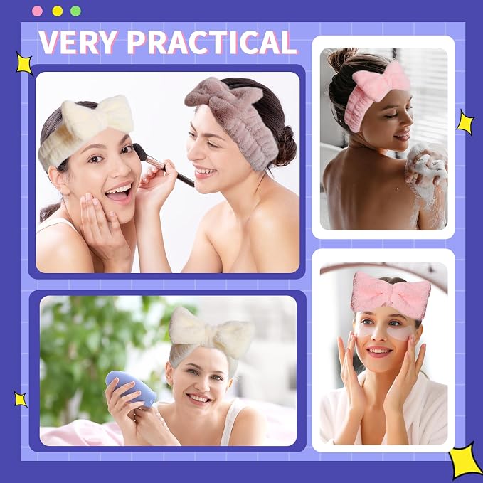 WSYUB Spa Headbands, Makeup Headband, Bow Headband - Image 7