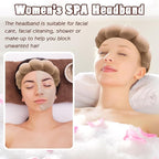 Zkptops Spa Headband for Washing Face Wristband Set Sponge Makeup Skincare - Image 3