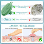 Silicone Back & Body & Face Scrubber Set 3PCS, Gentle Exfoliating Back & Body - Image 5