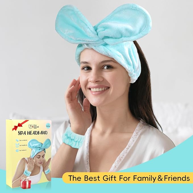 my novel things Face Wash Headband Set Adjustable Makeup Hair Headbands - Image 8