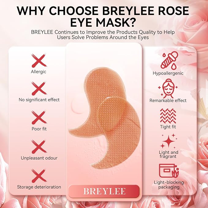 BREYLEE Rose Eye Mask, Under Eye Patches - Image 7