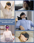 MZOO Luxury Sleep Eye Mask for Side Sleeper Men Women, Zero Eye Pressure 3D - Image 7