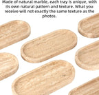 Natural Marble Tray Oval, Bathroom Vanity Tray - Image 4