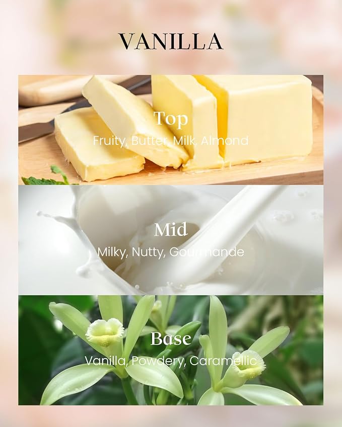 M&SENSE Vanilla Scented Vegan Soy Candles, Creamy Naturally Scented No Toxin - Image 3