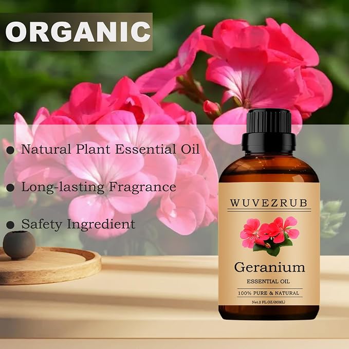 Geranium Essential Oil, 60ML Pure and Natural - Image 4
