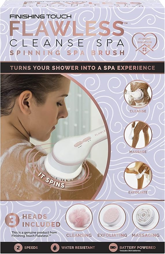 Finishing Touch Flawless Cleanse Spa, Electric Body Brush- - Image 8
