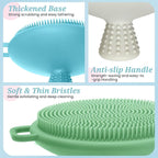 Silicone Back & Body & Face Scrubber Set 3PCS, Gentle Exfoliating Back & Body - Image 5