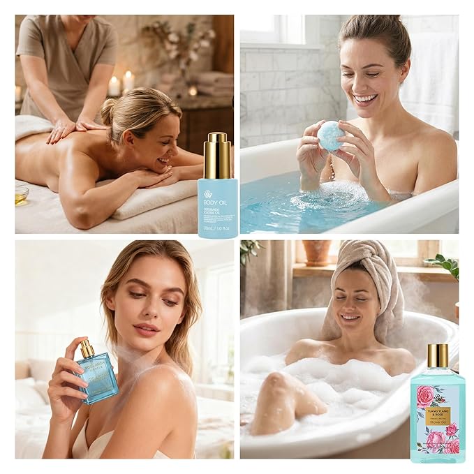 Mothers Day Gifts Basket for Mom, Hydrating Face Skin Care Kit, Spa Gift Basket - Image 3
