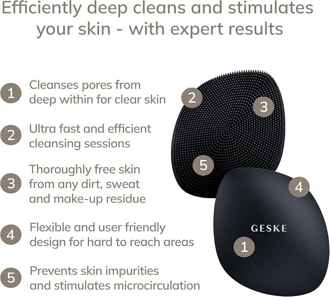 GESKE SmartAppGuided™ Facial Brush | 4 in 1 | Professional Facial Cleansing - Image 2