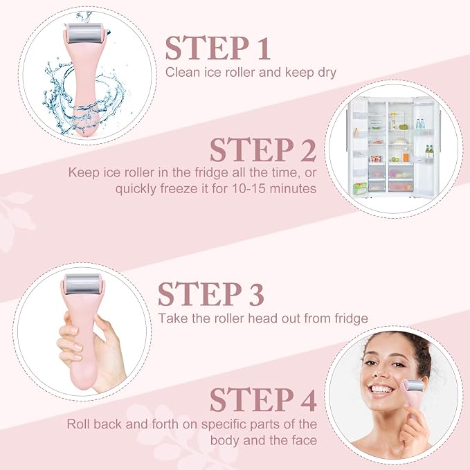 Ice Roller for Face and Eye 2 Pcs, Face Roller Skin Care for Puffiness - Image 5