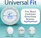 SlipX Solutions Bottomless Bath, Essential Overflow Drain Cover - Image 4