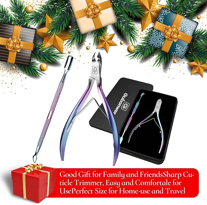 Cuticle Trimmer 3/4 Jaw Extremely Sharp Cuticle Nippers Scissors Stainless - Image 7
