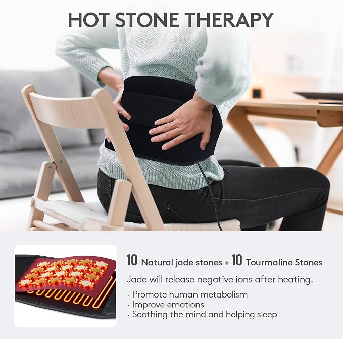 UTK Far Infrared Heating Pad for Back Pain Relief, Hot Enough, Gift for Women - Image 3