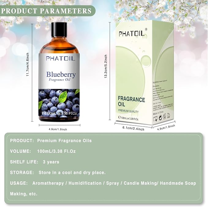 PHATOIL 3.38FL.OZ Blueberry Fragrance Oils - Image 6