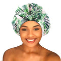 Shower Cap for Women Reusable Waterproof Bath Cap for Long Hair Cap for Shower by senthair