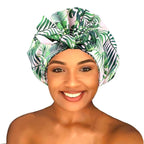 Shower Cap for Women Reusable Waterproof Bath Cap for Long Hair Cap for Shower by senthair