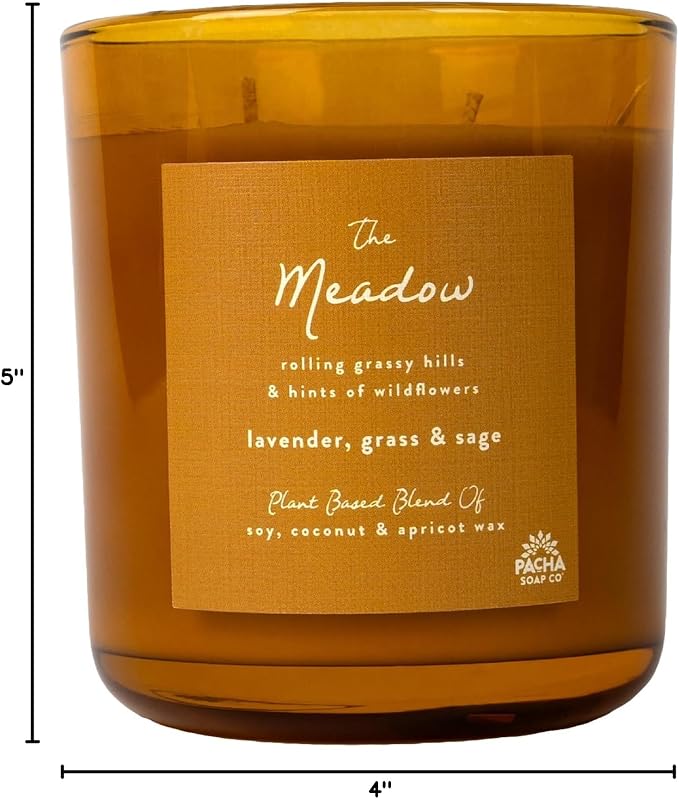 PACHA SOAP Co. Origins & Elements Candle Collection, The Meadow, 12 oz - Image 10