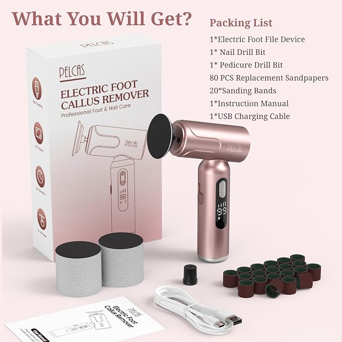 PELCAS Electric Foot Callus Remover - Image 8