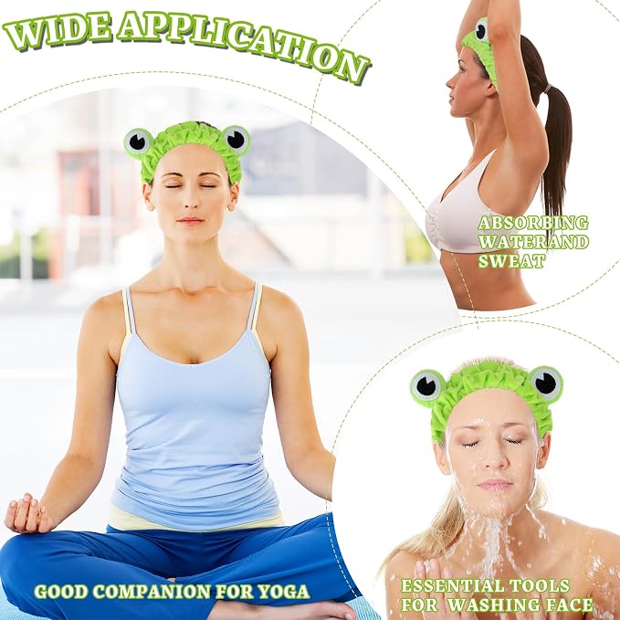 Jowmoy Green Frog Eye Elastic Headband - Image 6