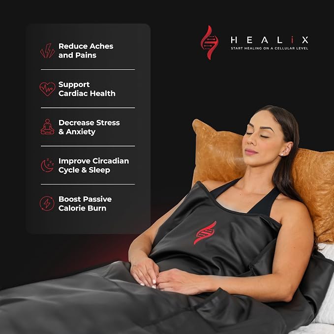 Healix Infrared Sauna Blanket Zero EMF | Portable Home Sauna Blanket - Image 2