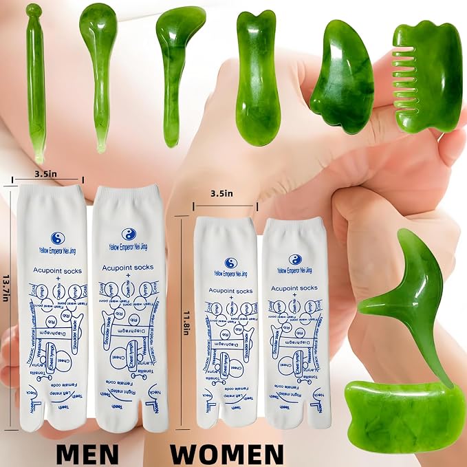 Reflexology Socks with Tools Set, Acupressure Pressure Point Socks, Foot Relief - Image 3