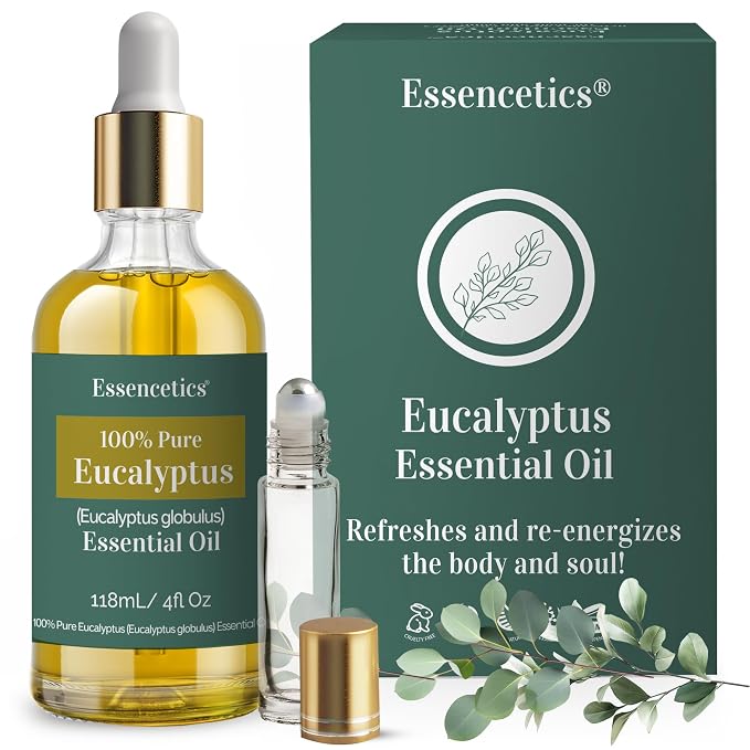 Eucalyptus Essential Oil for Diffuser 4oz by Essencetics