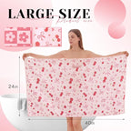 2 Pcs 40 x 24 Inches Large Microfiber Hair Towels Quick Dry Hair Towel Wrap - Image 2