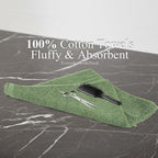 24 Pack Green Hand Towel 100% Cotton Spa Towel – 16x26 inches Highly Absorbable - Image 3