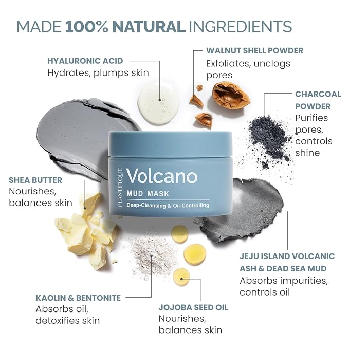 PLANTIFIQUE Korean Volcanic & Dead Sea Mud Mask - Image 4