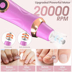 Professional Manicure Pedicure Kit Cordless Electric Nail File Set 6 Speed - Image 2