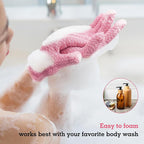 Evridwear Exfoliating Glove Shower Gloves Exfoliate Dead Skin - Image 7
