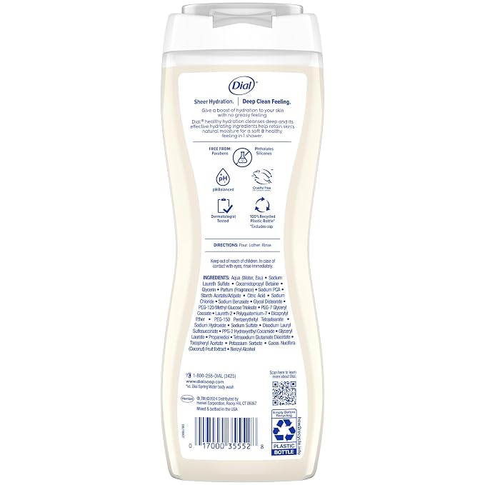Dial Body Wash, Healthy Hydration, Coconut Milk + Vitamin E, 16 fl oz, Leaves - Image 6