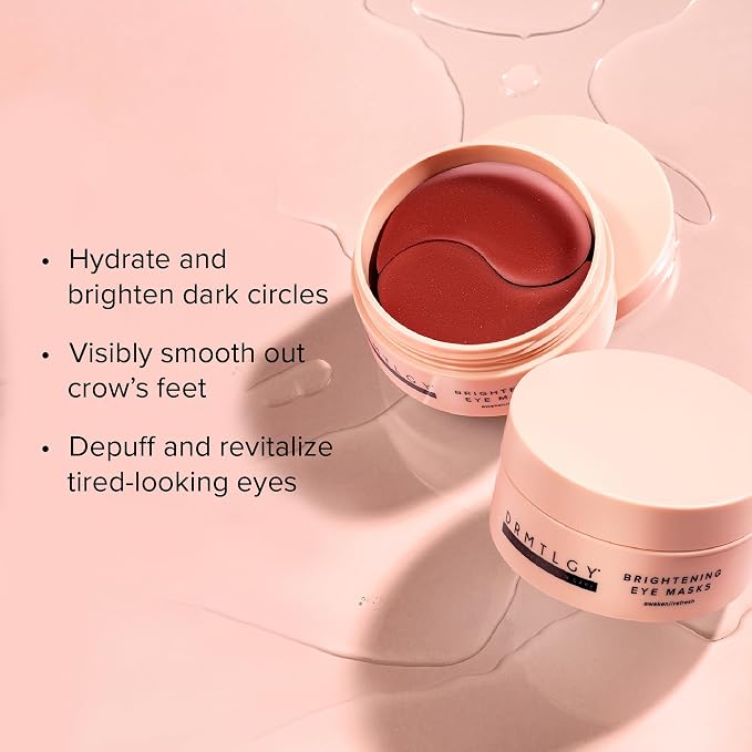 DRMTLGY Brightening Eye Masks – Biodegradable Hydrogel Under Eye Patches - Image 6