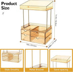 SNSLXH 4 Drawers Makeup Organizer - Image 2
