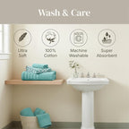 Modern Threads Classic Diamond 6-Piece 100% Cotton Towel Set – Yarn Dyed - Image 7