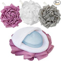 3 Pack Bath Loofah Shower with Soap Bags, Dual-Use Exfoliating Bath Sponges by Unknown