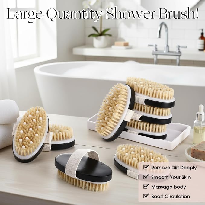 Gejoy 10 Pcs Dry Brushing Body Brush - Image 7